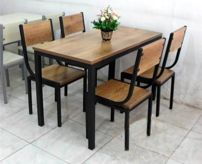 high raised four bar stool with a squared table