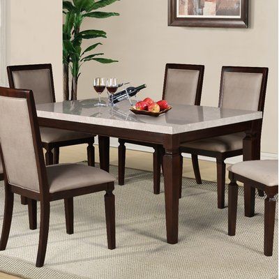 six seater dining set cusioned seat and back elegant