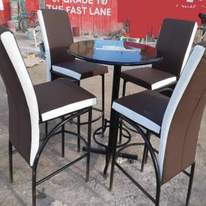 black four seater Restaurant furniture