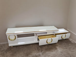 Tv table white elegant